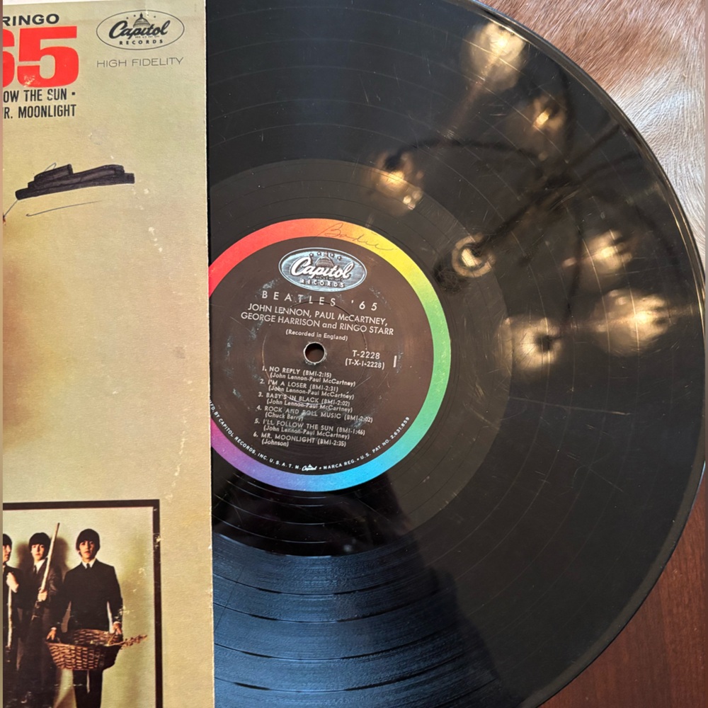 Beatles ‘65 original vinyl record